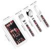 schwarzwlder Kirschtorte Children's tableware 3-piece set, reusable knife, fork and spoon cutlery set, portable children's food protection tableware view 2