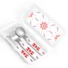 Spinning flowers Children's tableware 3-piece set, reusable knife, fork and spoon cutlery set, portable children's food protection tableware view 4