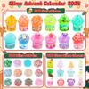 Slime Advent Calendar 2025, Christmas Countdown Calendar, 24 Days of Surprises with Glow-in-The-Dark Slime Kit, Halloween Toy for Kids Toddlers Teens Girls Boys view 2