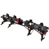 RZXYLRC 8x8 DIY Metal Upgraded RC Chassis Frame with Portal Axles Transmission for Axial SCX10 1/10 RC 8x8 Crawler Car (Black) view 1