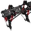 RZXYLRC 8x8 DIY Metal Upgraded RC Chassis Frame with Portal Axles Transmission for Axial SCX10 1/10 RC 8x8 Crawler Car (Black) view 4