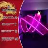 EXCLURA Dragon Poi White Flowy Dragon Poi Set Light Up, Kung Fu Dragon Poi with 3D Real-Like Dragon Head, Single Chinese Spiral Ribbon Streamer, for Outdoor Patio(6m (20ft)) view 2