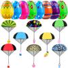 JOICEE 8 Pack Easter Egg Prefilled with Parachute Toys, Easter Basket Stuffers Gifts Hand Throw Flying Toys Filled with Animal Figures for Boys Girls Party Favors Egg Hunt Game view 1