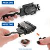 2 Pack String Launchers and Grips, Battling Burst Launcher, Left/Right Spin, Only Compatible with Burst, Two Launch Modes Gyros(Black+Golden) view 3