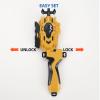 2 Pack String Launchers and Grips, Battling Burst Launcher, Left/Right Spin, Only Compatible with Burst, Two Launch Modes Gyros(Black+Golden) view 4