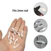 10PCS RC Airplane Plastic Swing Keepers Fits 2mm Rod for RC Plane Aircraft DIY Model Plane Replacement Parts (2mm White) view 2