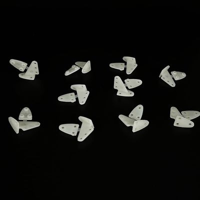 10PCS RC Airplane Plastic Lock On Control Horns Micro Control Horn for RC Plane Aircraft Helicopter DIY Model Plane Parts (13.5x16mm White)