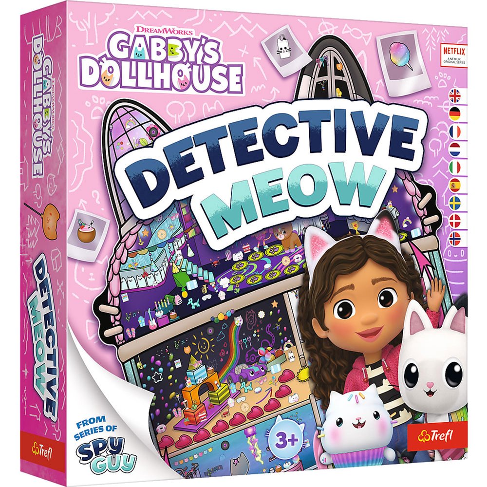 Trefl - Detective MIAU, Gabby's Dollhouse - Cooperation Game from the Spy Guy Series, Observation Game for Toddlers, for Children from 3 Years