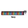 49 Keys Foldable Colorful Keyboard Piano, Portable Electric Piano Keyboard with 8 Tones, 6 Demo Songs, Rechargeable Roll Up Music Keyboard for Kids Beginners view 1