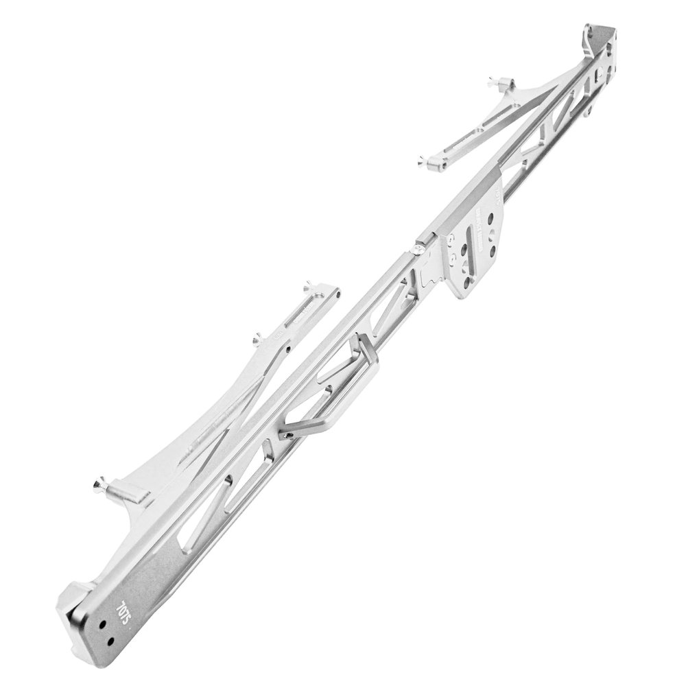 BEAXTURBO Racing Upgrade Parts CNC Aluminum #7075 Chassis Brace Set for Losi 8IGHT-X Lasernut 1/6 LOS251129 (Silver)