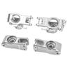 BeaxTurbo Racing Upgrade Parts Aluminum #7075 Spindle Carrier Set+Rear Hub for Losi 8IGHT-X Lasernut 1/6 (Silver) view 3