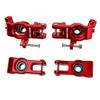 BeaxTurbo Racing Upgrade Parts Aluminum #7075 Spindle Carrier Set+Rear Hub for Losi 8IGHT-X Lasernut 1/6 (red)