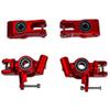 BeaxTurbo Racing Upgrade Parts Aluminum #7075 Spindle Carrier Set+Rear Hub for Losi 8IGHT-X Lasernut 1/6 (red) view 2