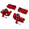 BeaxTurbo Racing Upgrade Parts Aluminum #7075 Spindle Carrier Set+Rear Hub for Losi 8IGHT-X Lasernut 1/6 (red) view 3