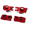 BeaxTurbo Racing Upgrade Parts Aluminum #7075 Spindle Carrier Set+Rear Hub for Losi 8IGHT-X Lasernut 1/6 (red) view 4