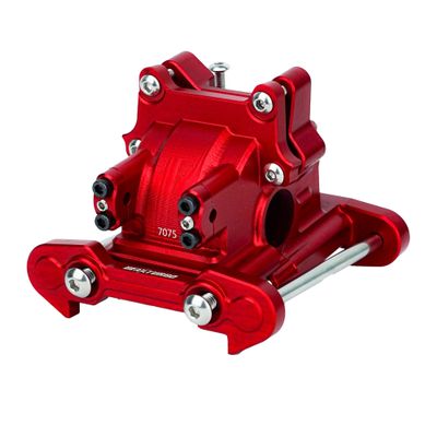 BEAXTURBO Racing Upgrade Parts CNC Aluminum #7075 Front Gear Box Set for Losi 8IGHT-X Super Lasernut 1/6 6S (red)