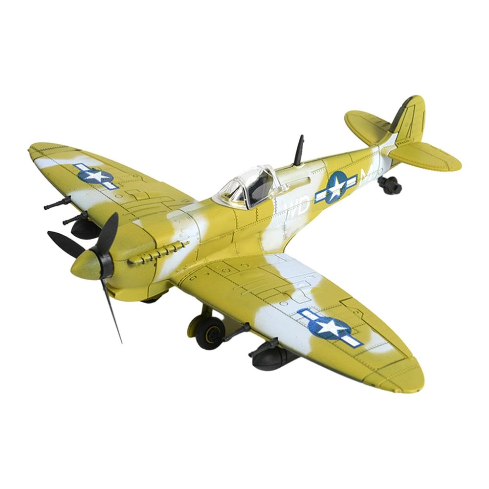 TWTCZOZ 1:48 Scale British Fighter Model Kits for Creative Assembly and Display, Yellow Green