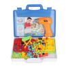 Aqur2020 239 Pieces Drill and Screwdriver Tool Building Toys Kit, Educational Puzzle Kit with 45 Colorful Patterns, Mushroom Nails, 2D and 3D for Kids view 2