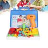 Aqur2020 239 Pieces Drill and Screwdriver Tool Building Toys Kit, Educational Puzzle Kit with 45 Colorful Patterns, Mushroom Nails, 2D and 3D for Kids view 4