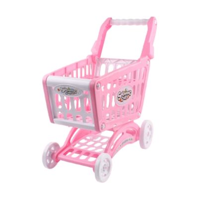 Wmqbjta Children's Grocery Cart Toy for Interactive Play, Pink