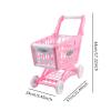 Wmqbjta Children's Grocery Cart Toy for Interactive Play, Pink view 2