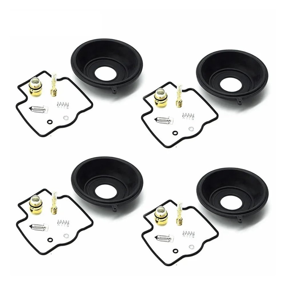 Carburetor Repair Kit Chamber Gasket Carb Vacuum Diaphragm For ZX600 ZR600 1990 1991 1992 1993 1994 1995 ZX ZR 600(4 kits diaphragms)