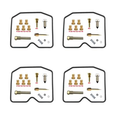 Motorcycle Carburetor Repair Kit with Plunger Diaphragm and Float for GPZ1000RX ZX1000-A 1987-1988(A)