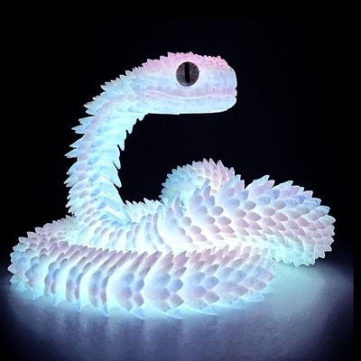 30in 3D Printed Snake Toys Large, Fidget ADHD 3D Printed Toys, Perfect Desk Pet for 3D Printed Animal Collectors