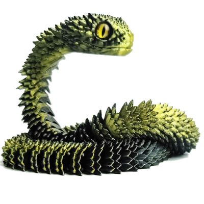 24in 3D Printed Snake Toys, Flexible 3D Printed Animal, Fidget ADHD Snake Toys, Perfect Desk Pet for Animal Collectors, Easter Basket Essentials, Easter Basket Stuffers