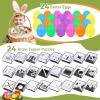24 Pack Prefilled Easter Eggs with Maze Cube Puzzle Toys, Easter Eggs Filled for Kids Boys Girls, Easter Basket Stuffers for Kids Teens Adults, Easter Egg Fillers Hunt Game, Classroom Prize Supplies view 2