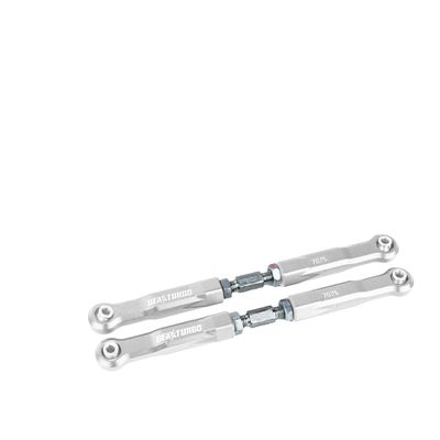 BeaxTurbo Racing Upgrade Parts CNC Aluminum #7075 tumbuckle Front for losi Super lasernut 1/6 tlr244075 (Silver)