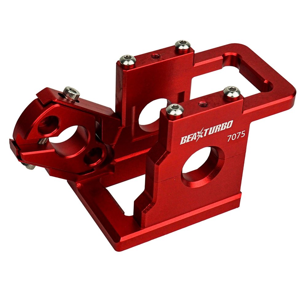 BEAXTURBO Racing Upgrade Parts CNC Aluminum #7075 Motor Mount for LOSI 8ight-x lasernut 1/6 TLR241067 (red)