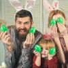 GCQJOQ 30 Pieces Easter Plastic Eggs, Fillable Empty Eggs for Easter Basket Stuffers and Party Favors (Green) view 4