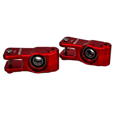 BeaxTurbo Racing Upgrade Parts CNC Aluminum #7075 Rear Hub for Losi 8IGHT-X Super Lasernut 1/6 254076 (red)