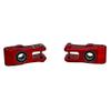 BeaxTurbo Racing Upgrade Parts CNC Aluminum #7075 Rear Hub for Losi 8IGHT-X Super Lasernut 1/6 254076 (red) view 3