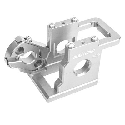BEAXTURBO Racing Upgrade Parts CNC Aluminum #7075 Motor Mount for LOSI 8ight-x lasernut 1/6 TLR241067 (Silver)