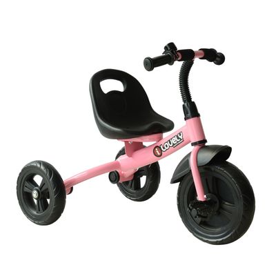 Pink 3-Wheel Toddler Tricycle with Bell - Indoor Outdoor Play - Ergonomic Design - Easy Storage
