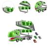 Menolana Dinosaur Transport Truck Carrier, Dinosaur Folding Ejection Race Track, Sturdy Dinosaur Car Vehicles Playset for Preschool, 6 Cars view 2