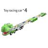 Menolana Dinosaur Transport Truck Carrier, Dinosaur Folding Ejection Race Track, Sturdy Dinosaur Car Vehicles Playset for Preschool, 6 Cars view 4