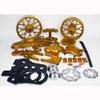 BeaxTurbo CNC Racing Upgrade Parts (Package) for LOSI Promoto MX 1/4 Motorcycle (Gold) view 2