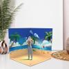 1/12 Background Backdrop Diorama Showcase Miniature Scene for Action Figure Models Car Vehicle Scene Toy Dolls Accessories, Beach view 3