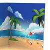 1/12 Background Backdrop Diorama Showcase Miniature Scene for Action Figure Models Car Vehicle Scene Toy Dolls Accessories, Beach view 4