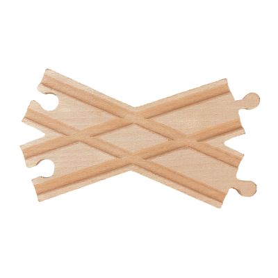 TWTCZOZ Wooden Train Track Switch Components for Building Railway Sets, 16cmx9cmx1.2cm
