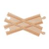 TWTCZOZ Wooden Train Track Switch Components for Building Railway Sets, 16cmx9cmx1.2cm view 1
