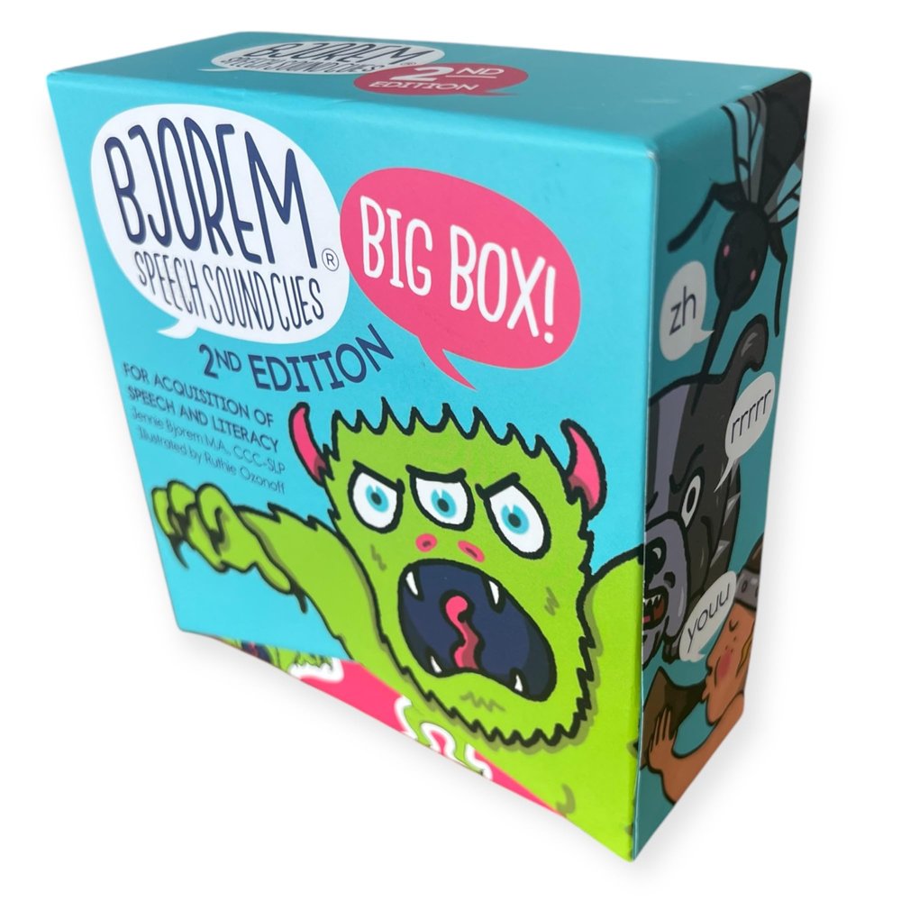 Bjorem Speech 2nd Edition Big Box of Sound Cues: Comprehensive Phonetic Cards for Speech Therapy & Literacy Skills - Visual Learning Aids for Apraxia, Dyslexia & Early Readers