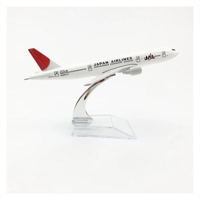Scale Aircraft 16cm 1/400 for Japan Airlines Aeroplane Model Boeing 777 Diecast Metal Aircraft Model Decorative Souvenirs Suitable for Display