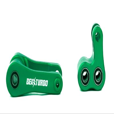 BeaxTurbo Racing Upgrade Parts CNC 7075 Aluminum Knuckle&Pull Rod for LOSI Promoto MX 1/4 LOS264001 (Green)
