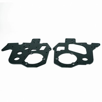 BeaxTurbo Racing Upgrade Parts CNC Carbon Fiber Chassis Plate Set for LOSI Promoto MX 1/4 LOS261002