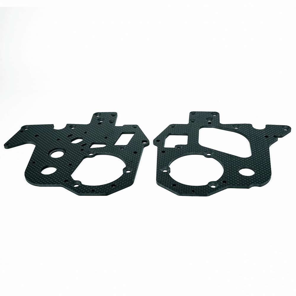 BeaxTurbo Racing Upgrade Parts CNC Carbon Fiber Chassis Plate Set for LOSI Promoto MX 1/4 LOS261002