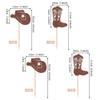 24 PCS Cowboy Cupcake Toppers Glitter Cowboy Hats Boots Cupcake Picks Cowboy Party Cupcake Decorations for Western Theme Baby Shower Boys Birthday Party Cake Decorations Supplies Brown view 2